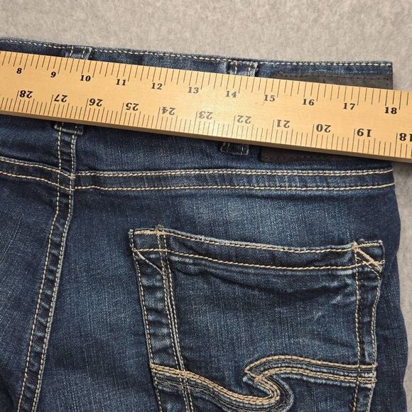 Silver Jeans Eddie 34x32 Taper Leg Relax Fit Distressed faded - Picture 9 of 12